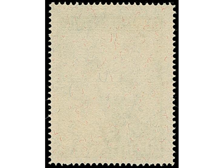 1952, Schloss Vaduz 5 Fr schwarzgrün, gez. 14¾, sauber gestempelt, tadellos.
