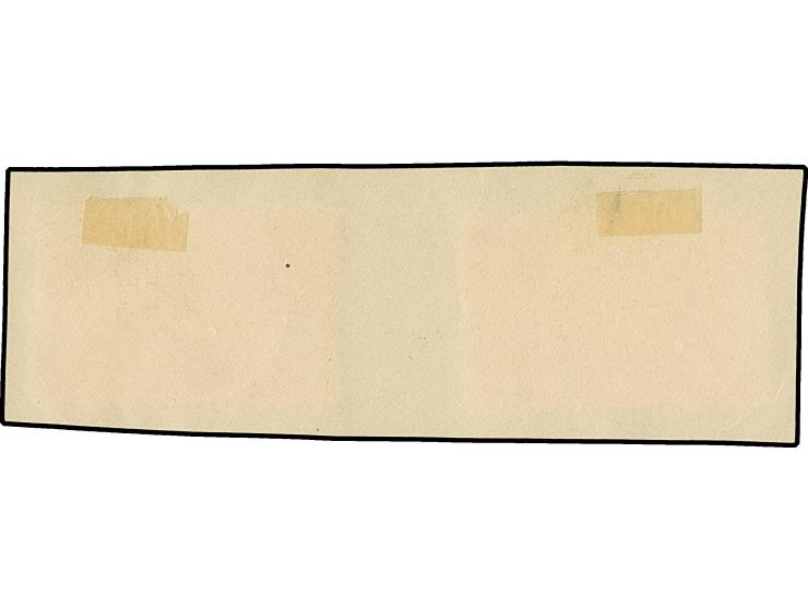 1936, Zeppelin 1 Fr rosakarmin und 2 Fr rotviolett, gemeinsam entwertet auf Briefstück mit TRIESENBERG 1.V.36, tadellos
