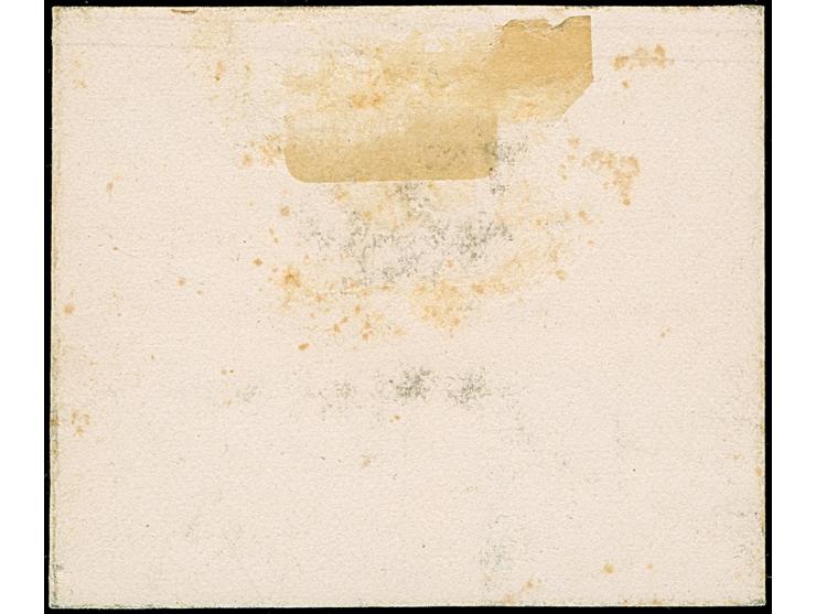 1882/1905, Stehende Helvetia 40 Rp., Einzelabzug in schwarz auf Karton; im Rand leicht fleckig (Zumstein Handbuch 231)
