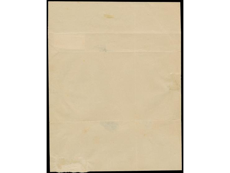 1878, “Emperor's Head Office in Bulgaria Russian Commissar for parcels” black on white label on stampless military letter of 