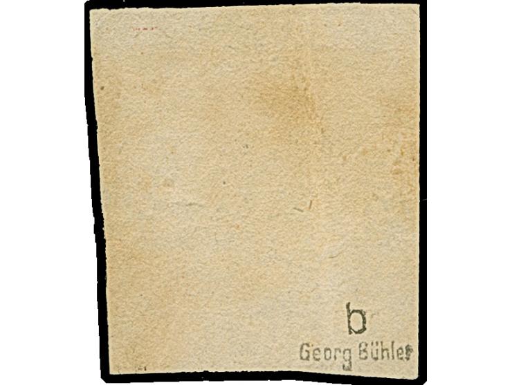 1859, 5 gr. scarlet, a used example of fine deep colour, full to closed margins, clear cancelled in black, fine. A scarce sta