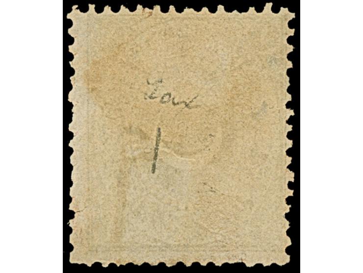 1868, 1 pia. brown unused with part gum, usual perf, fine and fresh (Isfila 58, catalogue value 2.100,-€).
