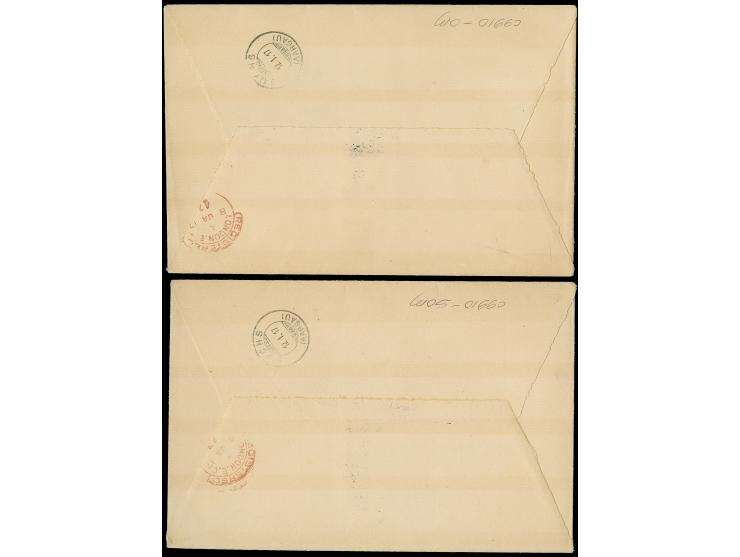 1916, Gold Coast KGV 2/6 sh. and 5 sh. green/red on yellow, each overprint thick letters ´TOGO / ANGLO-FRENCH / OCCUPATION´, 
