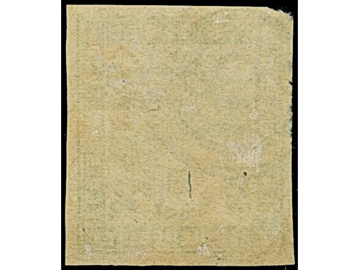 1870, Typographed by M.J. Viljoen in Pretoria 1 s. yellow green, coarse impression, on thicker hard paper, fine taget cancell