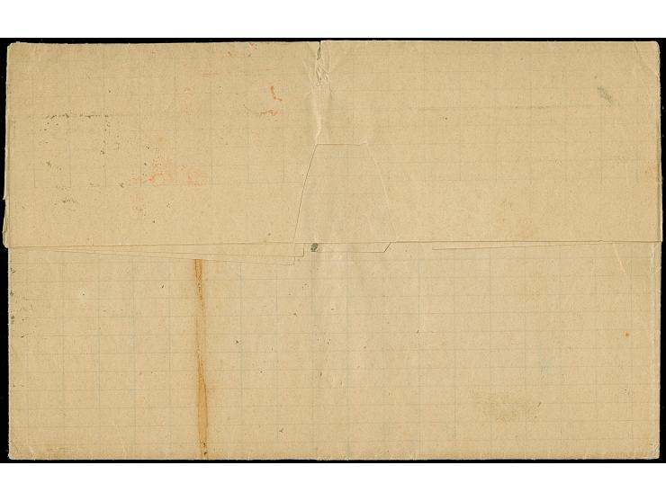 1873, ½ Gr orange und 2 Gr grauultramarin mit EKr. "SCHIRMECK 14/8/73" auf Transatlantik-Brief nach Charleston USA mit vorder