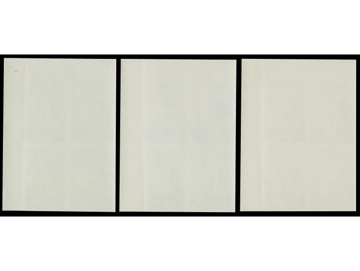 1976, Congress of Non-aligned contries 20-45 f., imperf corner blocks of 4, mnh, 2 values each light marginal gum bend