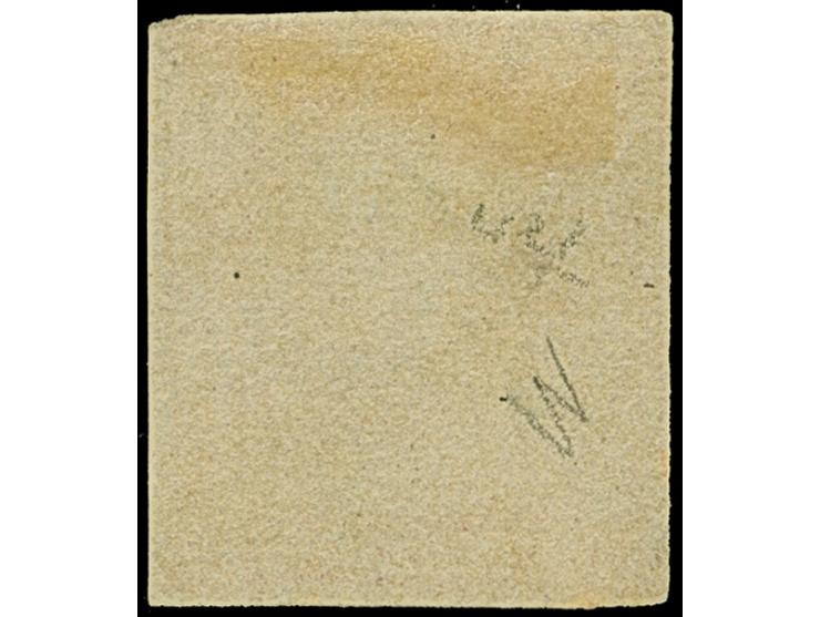 1850, Sydney Views 1 d. reddish rose, soft yellowish paper, Plate I, good to large margins, light cancelled, tiny faded, othe