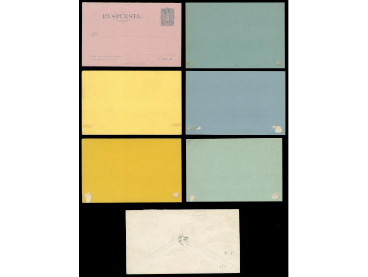 1881/98, 10 unused postal stationery cards starting Columbus set of 1881, including two answering cards, additional three use