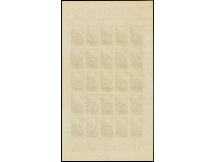 1967, Olympic City Grenoble, Niger complete set of four values in 4 imperforated colour proofs, each in sheets of 25 with mar