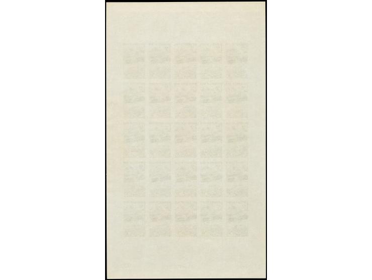 1967, Olympic City Grenoble, Niger complete set of four values in 4 imperforated colour proofs, each in sheets of 25 with mar