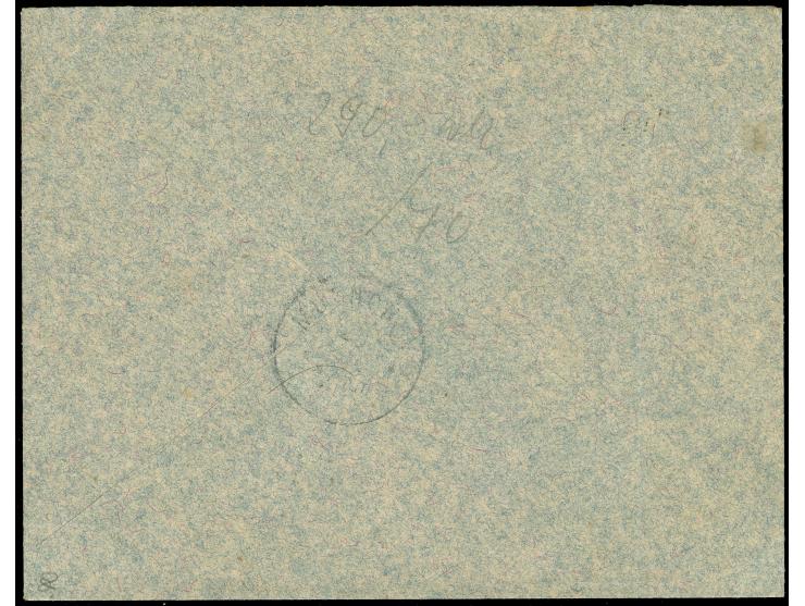 1897, Olympics 1896 chariot 60 l. black and 25 l. orange tied to commercial envelope by "Athens 3 - 8/IOYA 1897” cds., sent r