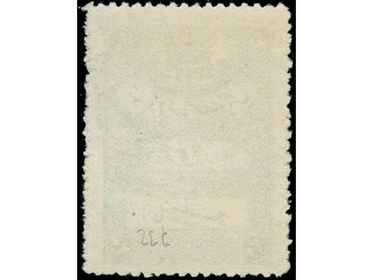 1921, Theatre Tax 20 pa. black,1337 typo surcharged, clear part cancelled Angora 8, fine and fresh. (Isfila catalogue value 1