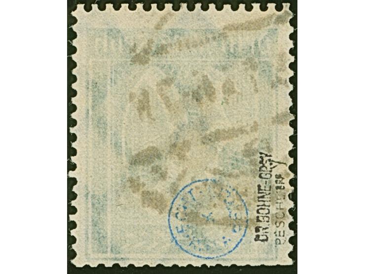 1923, Ziffern im Rechteck, 8 Tsd. auf 30 Pfennig mit Wasserzeichen Waffeln, sauber gestempelt “(Niedersedlitz/e/)(Sachsen) ..