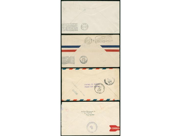 1928/33, Three First Flight covers American Clipper to Cuba, Havana, Santiago and Nuevitas, additional FF Honduras - Guatemal