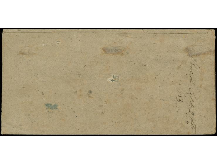 1863, Flat Rock, N.C. Sept/27, neat cds. with handstamped ‘Paid 10’ on cover of the Middleton correspondence, on reverse ms. 