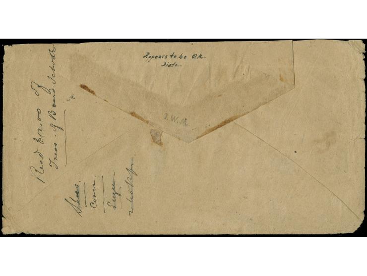 1861, Raleigh Paid 5 cent red, poor provisional handstamp with blue ´Raleigh N.C./Nov 21´ cds. on cover to Salem, N.C., minor
