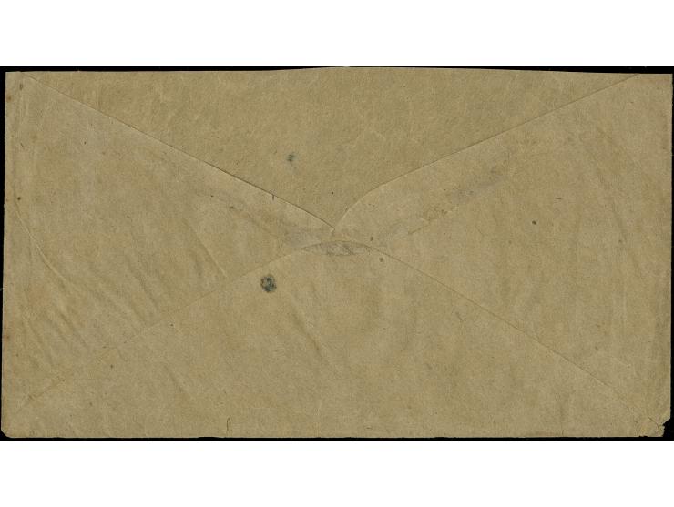 1863, 10 cent blue, left sheet margin, rough separated at right, tied by ´Bristol V. &amp; T. R.R.´ dateless  Virginia and Te