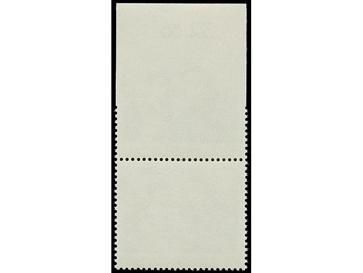1985, Hebel 80 Pfg., oben ungezähntes Oberrandstück im senkrechten Paar mit Normalmarke, postfrisch. Tadellos. Sehr selten, n