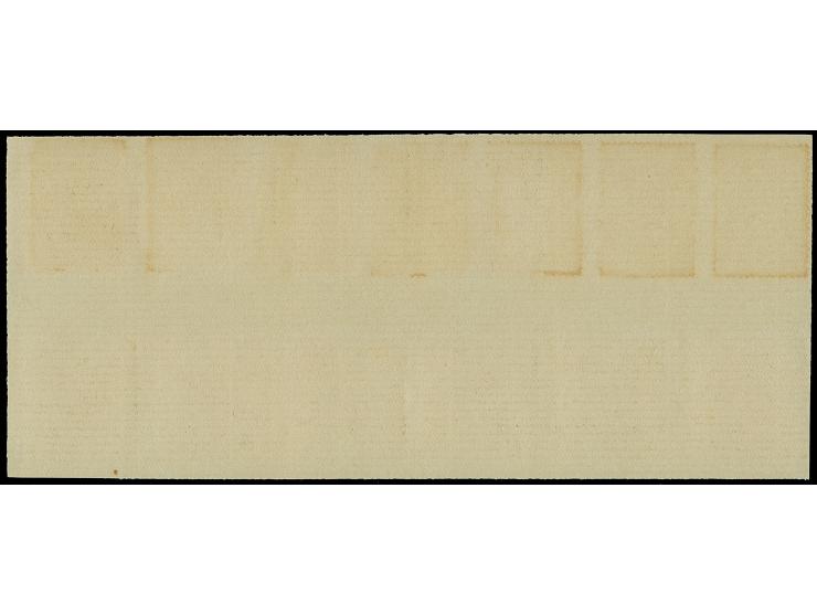 1904, 5 r. – 500 r., all with handstamp "ULTRAMAR" on piece of record sheet