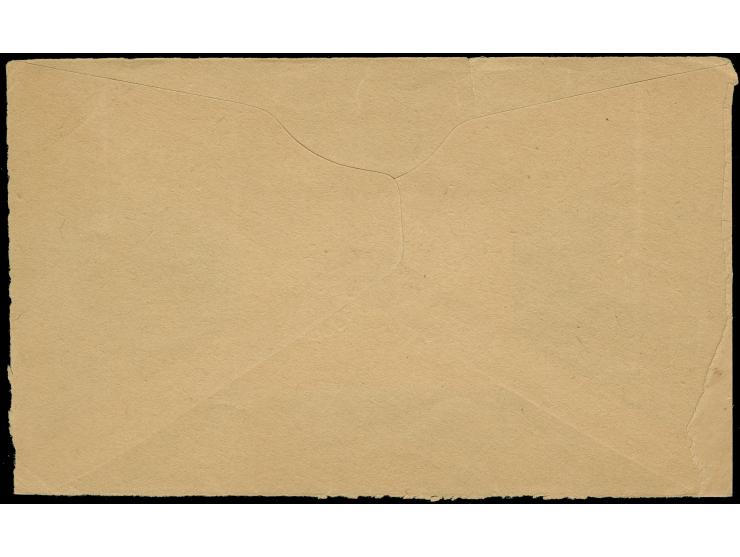 1925 (Jan 22) Laurentide Air Service, cover reverse only with Laurentide Semi-Official Airmail ‘Canada 1924’ red canceled Lar