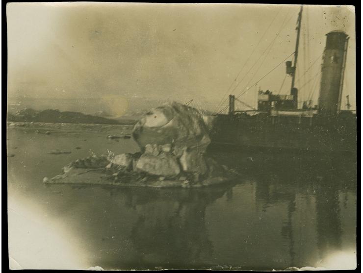 1928, Nobile's rescue expedition: photo of soviet icebreaker Krasin and on reverse cancelled "R.N.C. Di MILANO / SPED.ARTICA 