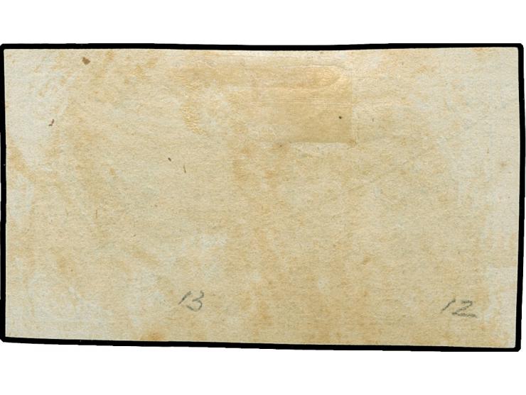 1868, Condor pair 100 c. green, Plate no.12 and 13, unused, tiny gum toned, otherwise fine (Scott 8)