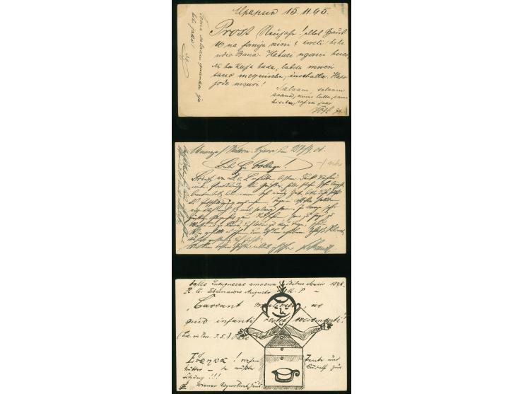 1895/1901, MPAPUA 16.11.95 auf Ganzsache 10 Pfennig "Krone/Adler" mit Aufdruck 5 PESA, der rückseitige Text ist geschrieben i