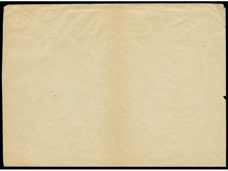 1942, Einschreiben mit MiF 40 H schwärzlichblau und 5 K dunkelgelblichorange von Kladno nach Prag (gefaltet), dazu Beleg vom 