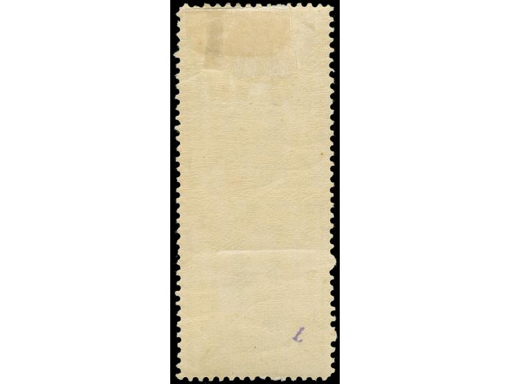 1895, King Carol I. 1 b. pale brown, vertical pair imperf between, unused, tiny crease, otherwise fine and a scarce variety. 