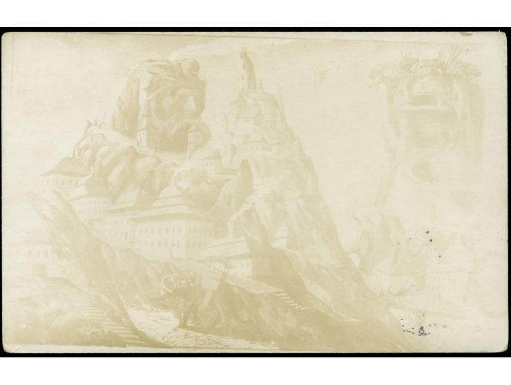 1924, North Anoc revenue private stamp tied to picture postcard by IR HADASH NINIWEH Nov.3/924 cds., fine and scarce.
