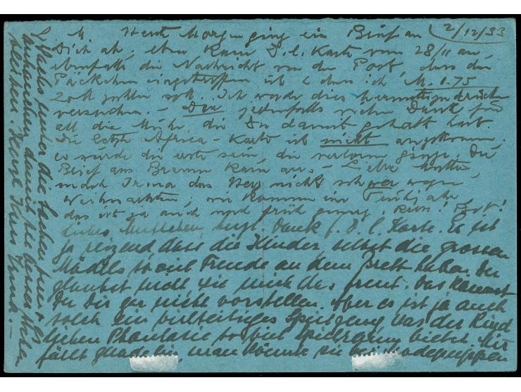 1933, Corinth Canal 5 L dark green in corner margin block of ten tied to postcard with text from a traveller, by Athens cds. 
