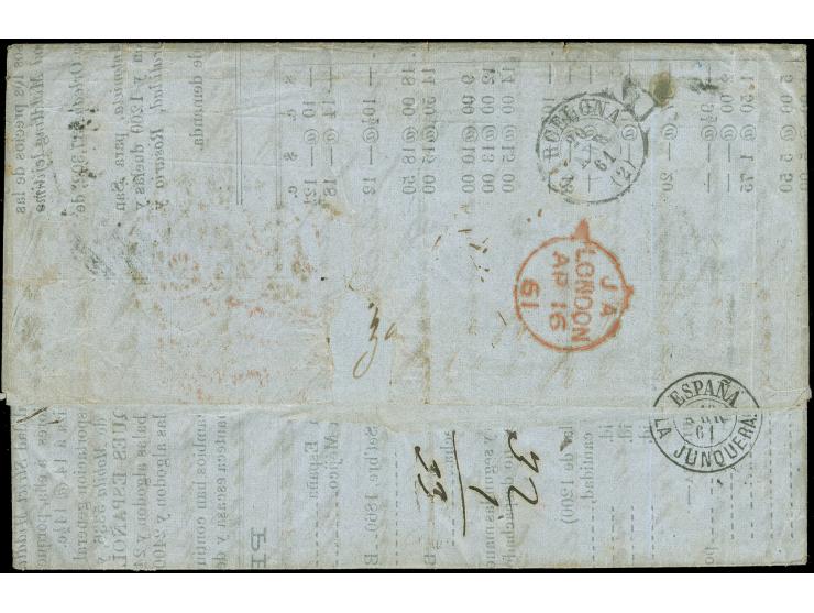 1861, Foreign Mails to and from Independent and Confederate States: New Orleans LA. 25 Mar. (1861). Beautifully clear strike 