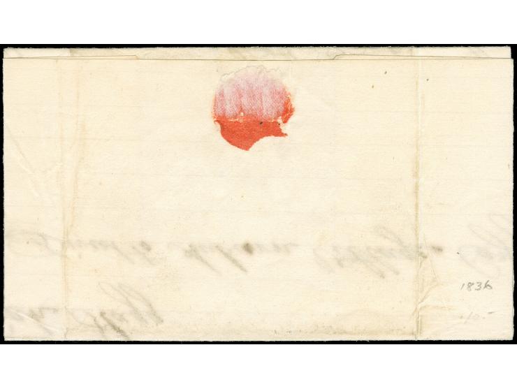 1836, Auburn, Cayuga County to Albany, June 28 : folded letter written in Auburn and mailed at Homer, New York, bearing clear