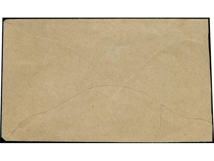 1863, Jefferson Davis 10 c blue, large margined example showing full outer framelines and apparent left sheet margin, tied by