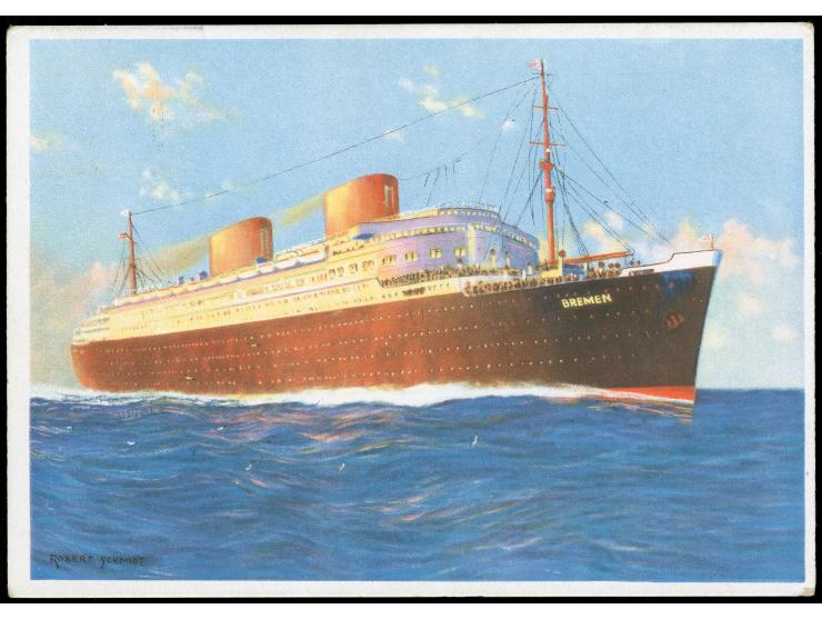 1933, Nachtraketenstart 4.11., Karte mit Frankatur EZ Nr, 3A1a, 2, 3 sowie Wagner 5 Pfg. mit Stempel "HASSELFELDE 4.11.33" so