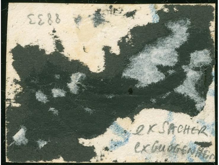 THE NAPLUS PROVISIONAL BISECT : 1871 “NABLUS” box type cancellation (Bale 708) on bisect 1 Piaster yellow on piece, unique sh