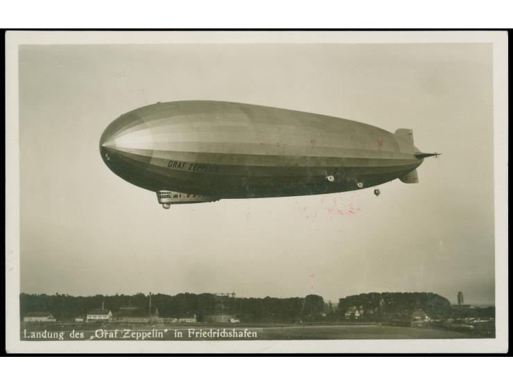 1933, Chicagofahrt Etappe Akron - F'hafen, Bordpost 31.10., Passagier-Post, Karte mit 1 RM in EF mit Grußtext “From the airsh