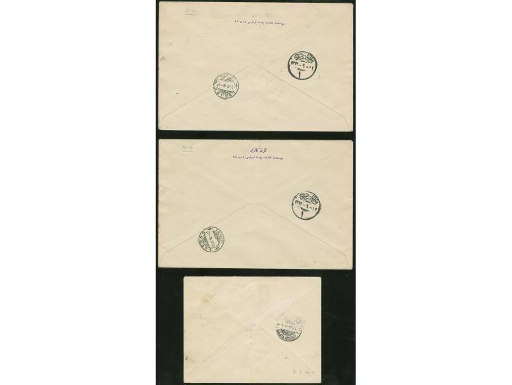 1916, Crescent and Five pointed Star overprints on 11 covers, all registered and censored to Germany, Swiss and Austria, many