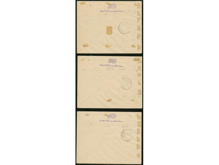 1916, Crescent and Five pointed Star overprints on 11 covers, all registered and censored to Germany, Swiss and Austria, many
