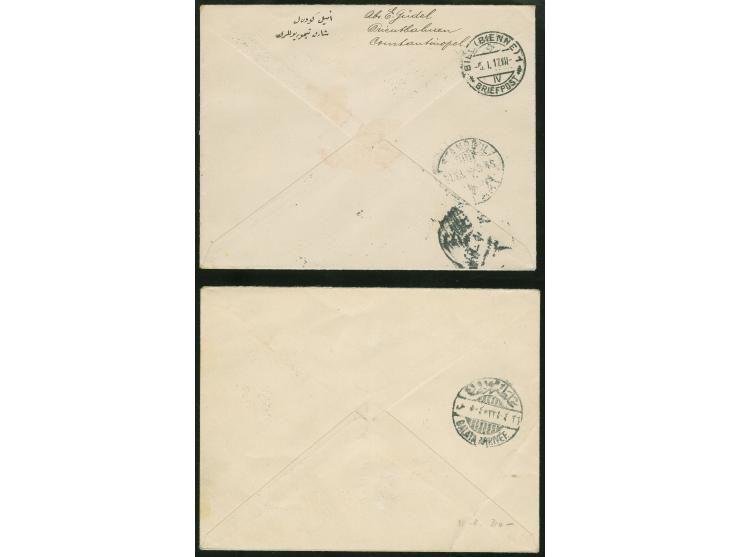 1916, Crescent and Five pointed Star overprints on 11 covers, all registered and censored to Germany, Swiss and Austria, many