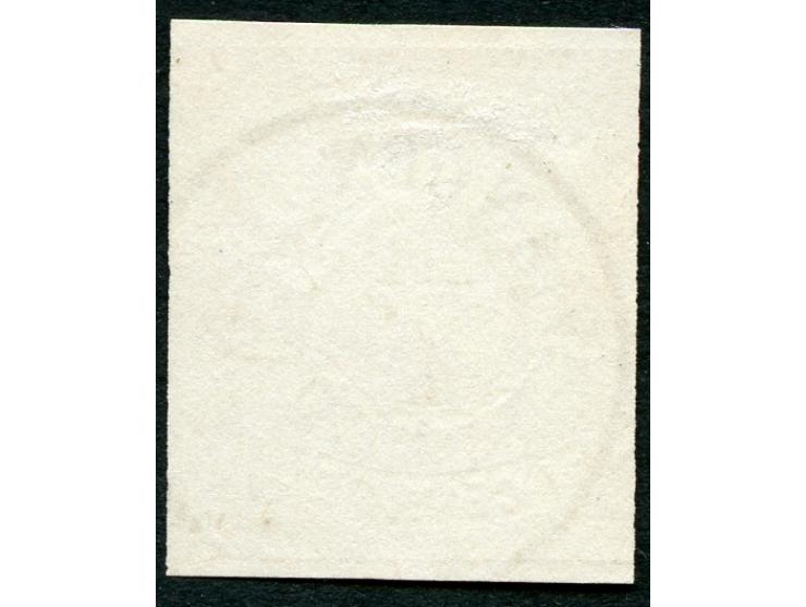 1859, Coat of Arms 1 c. light brown, good to wide margins, closed at left, part into right stamp, perfect cancelled VIANDEN 2