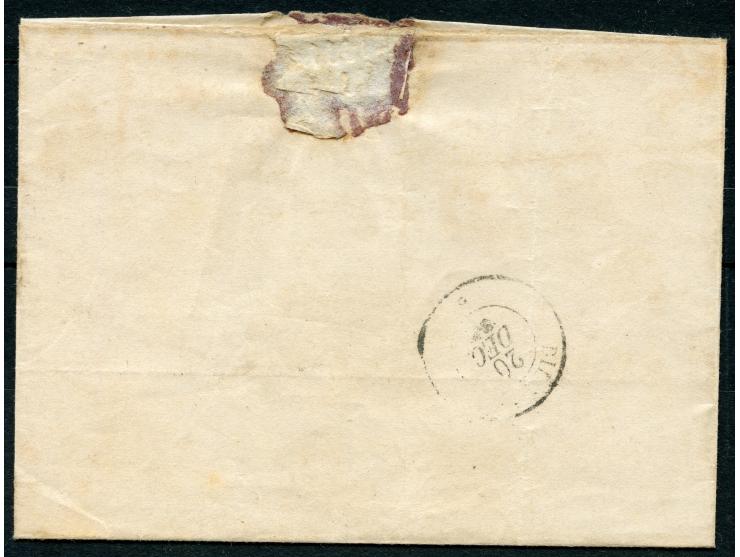 1860, 10 c. blue, clear to large margins, showing part of neighbours stamp at top, tied by target with adjacent "WEISWAMPACH 