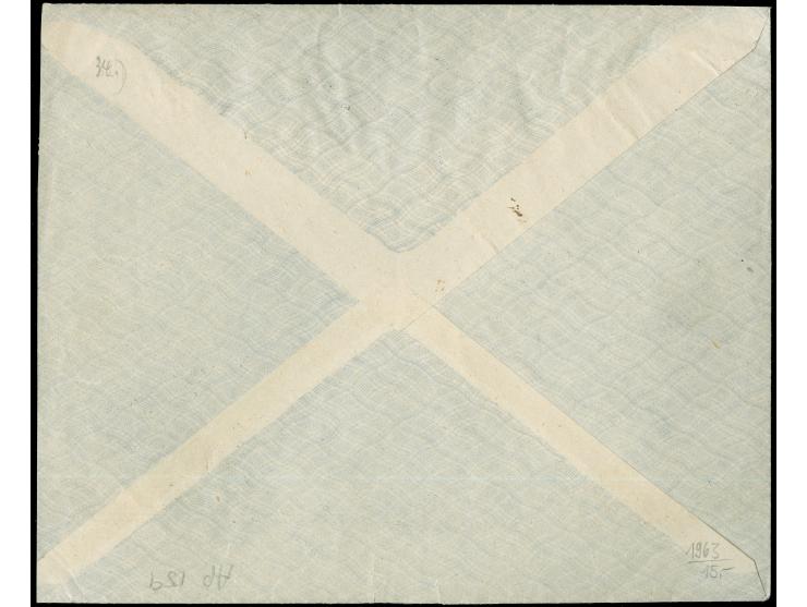 1914, Candia: cover franked with Austrian stamps 5 h green and pair of 10 h rose 1908, tied with "CANDIA b Osterr. Post 22.VI
