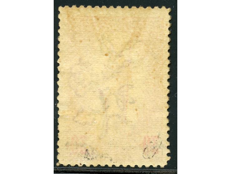 1903, "5 c" surcharge on 30 c. carmine-rose and orange, unused regummed, otherwise fine, signed. (Yvert 46)