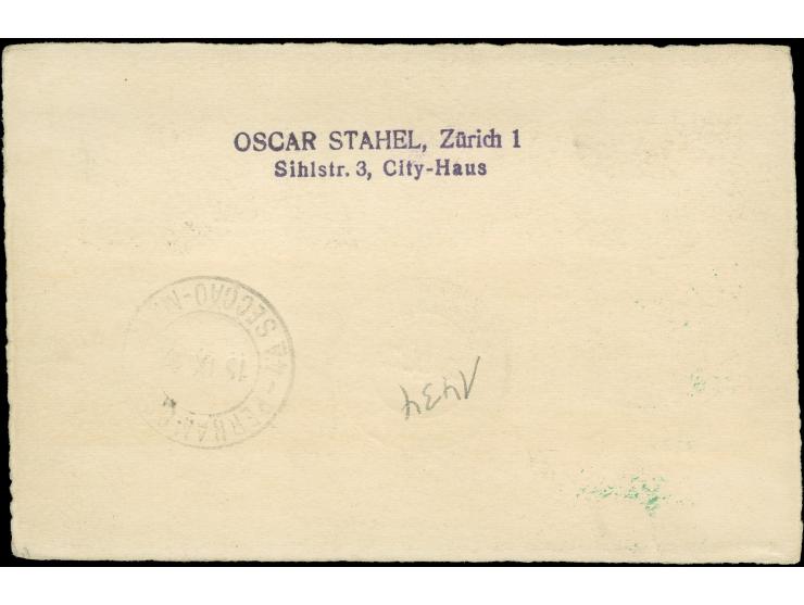 1932, 6. Südamerikafahrt, Karte ab Danzig 9.9. mit Flugpost und "10 Jahre Danzig" in attraktiver bunter MiF nach Recife, via 