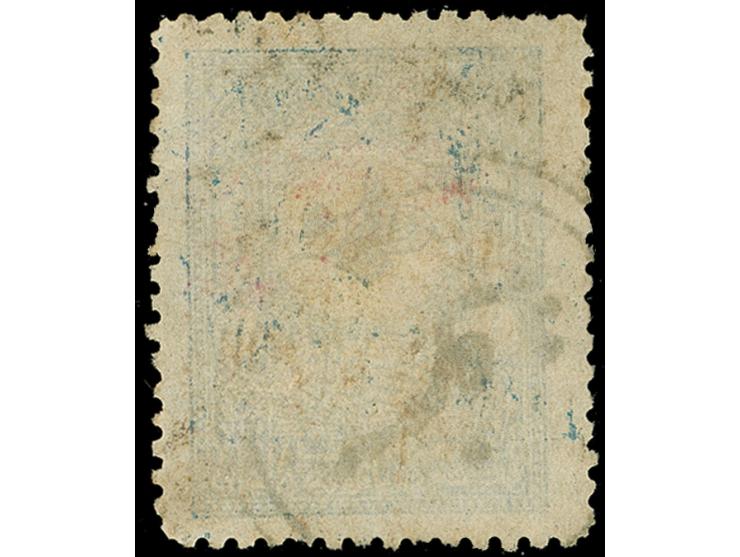 1901, Yemen: „TAIZ“ (Brandt-Ceylan Ty. XXI No. 17) on 1 Pia. blue, clear cancelled, fine.
