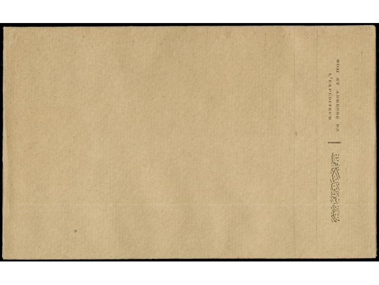 1919, 1 Pia. postal stationery registered envelope overprinted "CILICIE" (Type I small), small size (152x95mm) unused, very f