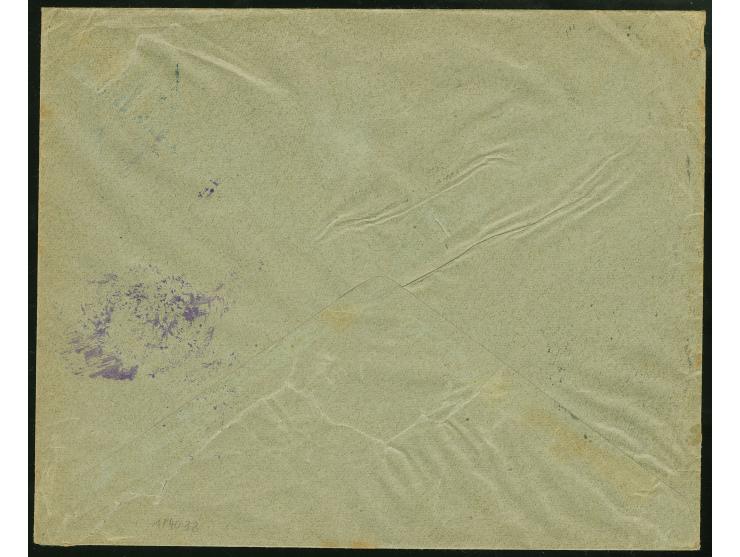 1905, "LABOVA-I ZIR KARYESI POSTA SHUBESI" (Coles-Walker no.28) all arabic cancellation on Ottoman postal stationery envelope