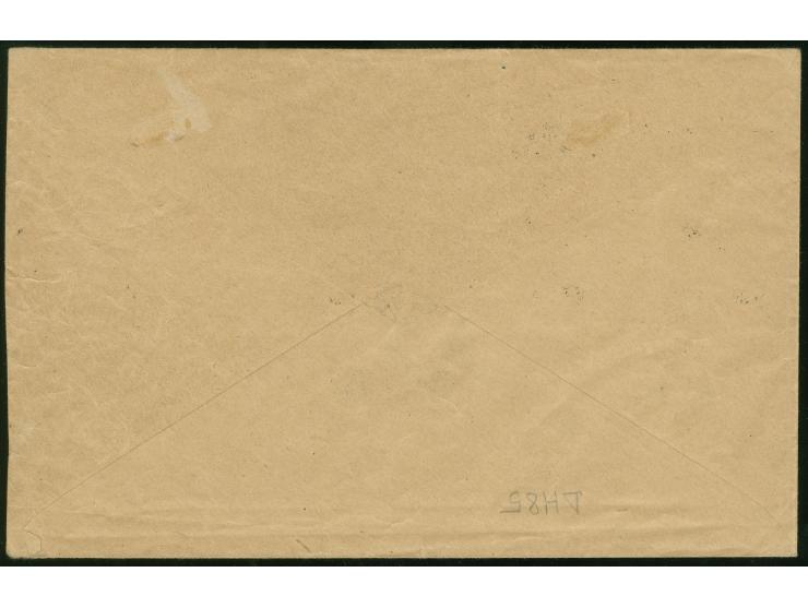 1918, Kaiserkrone 3 h. bis 1 k. und 15 h. bis 30 h. Karl I je mit Aufdruck "CESKO-SLOVENSKY STAT" auf Express-Sammlerbrief (R