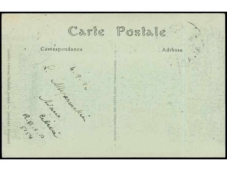 1920, O.M.F. Cilicie overprints on 5 pa. on 2 c. brownish-violet and 10 pa. on 5 c. green (this with variety shifted “C” to b